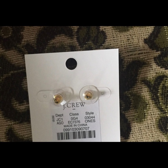 NEW J. Crew Pinball Gold Stud Earrings - Picture 3 of 3